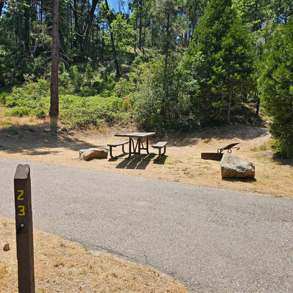 Campsite 23 Spring Cove Campground Bass Lake California