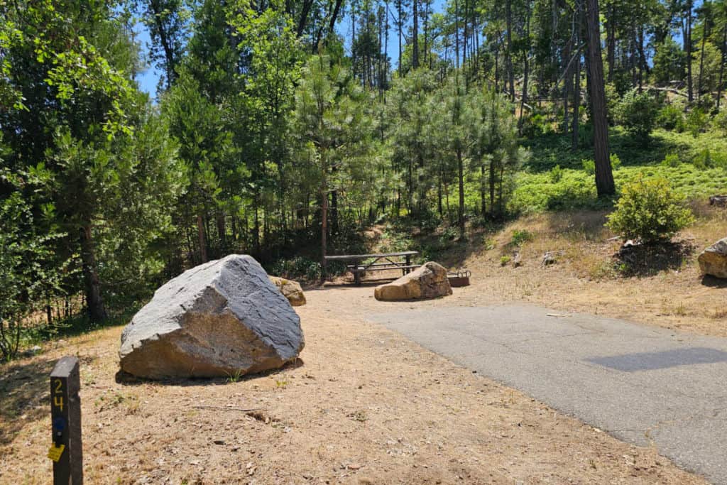 Campsite 24 Spring Cove Campground Bass Lake California