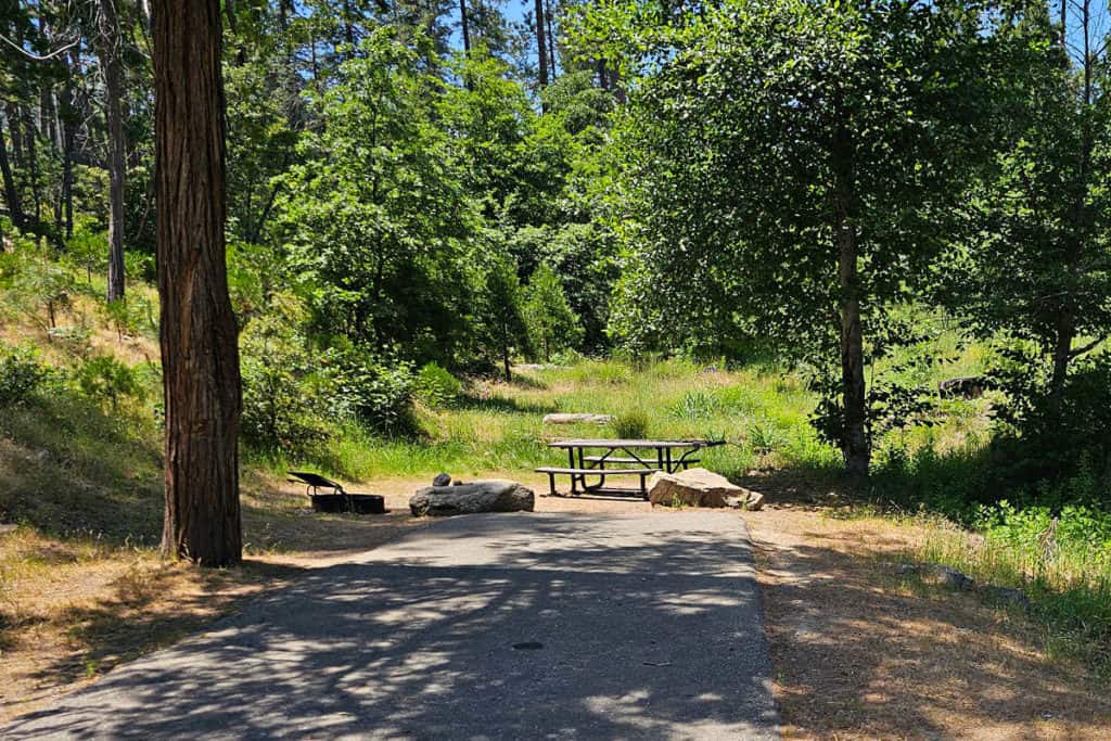 Campsite 27 Spring Cove Campground Bass Lake California