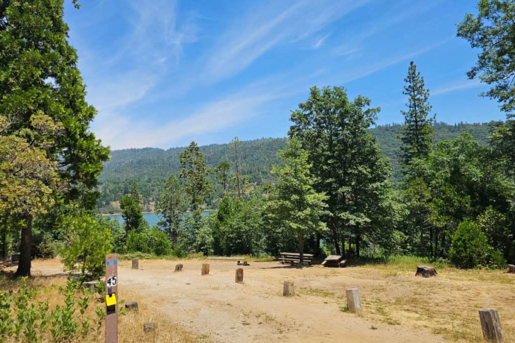Campsite 45 Wishon Point Campground Bass Lake