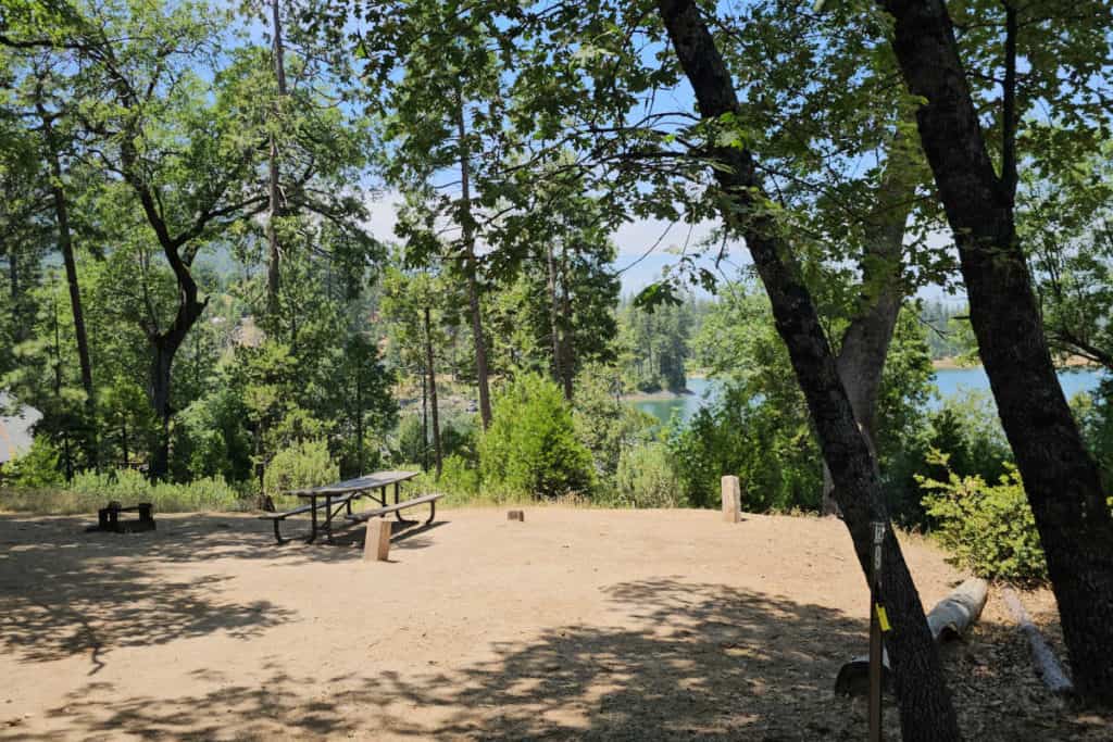 Campsite 9 Wishon Point Campground Bass Lake