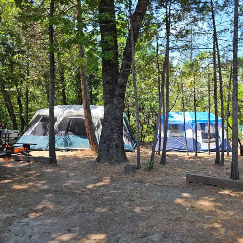 Campsite at Wishon Point Campground Bass Lake