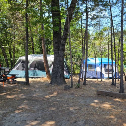 Campsite at Wishon Point Campground Bass Lake