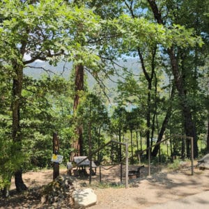 campsite at Spring Cove Campground at Bass Lake CA
