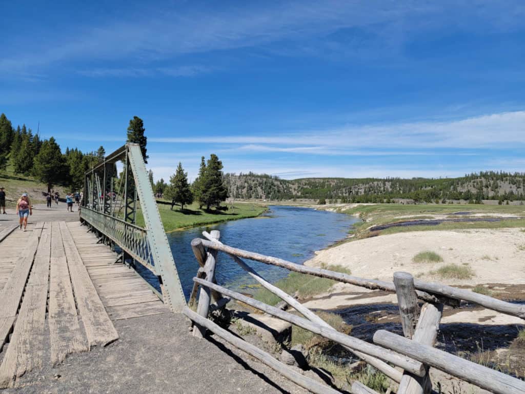 Beginning of the Fairy Falls Trail Yellowstone National Park