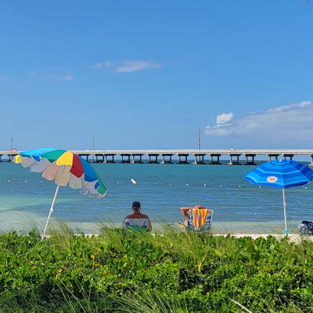 Bring your beach chairs and umbrellas to enjoy the beach at Bahia Honda State Park