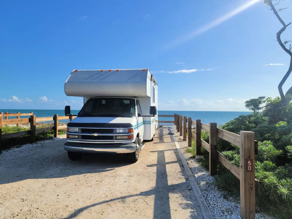 Campsite 50 Buttonwood Campground at Bahia Honda State Park in Florida