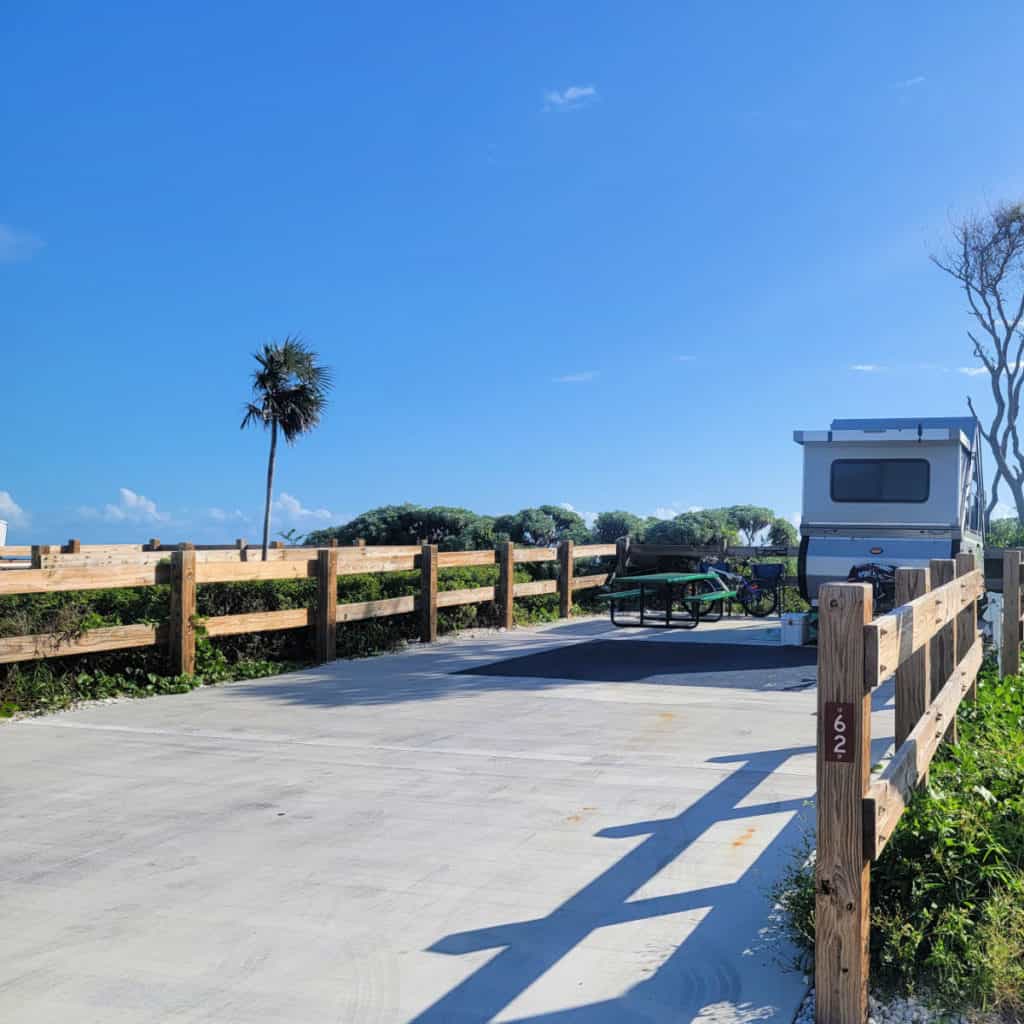 Campsite 62 Buttonwood Campground at Bahia Honda State Park in Florida