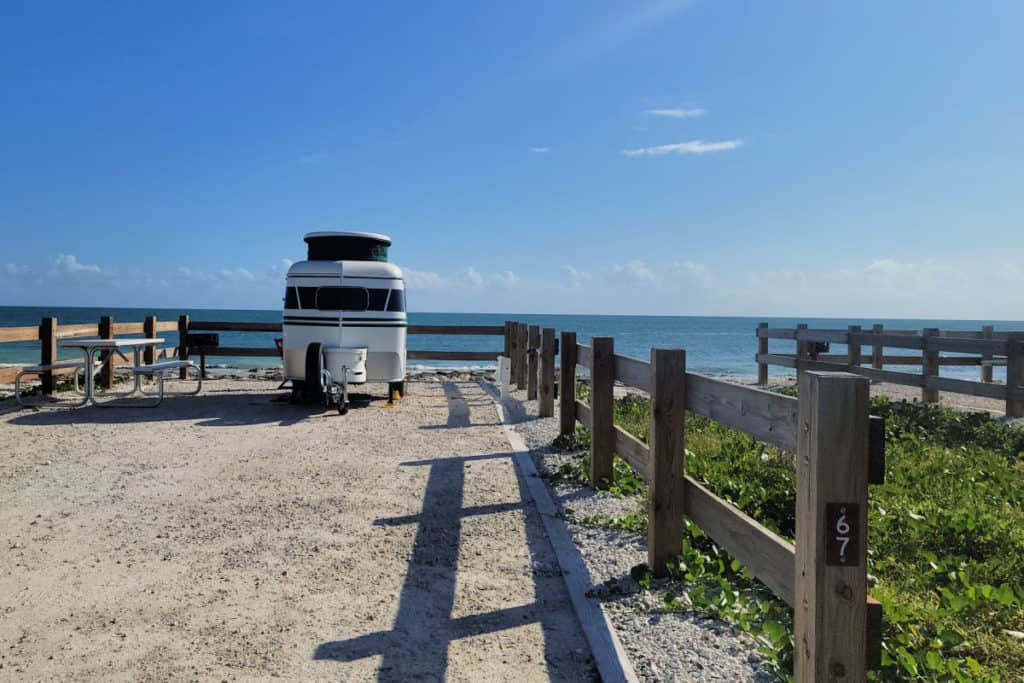 Campsite 67 Buttonwood Campground at Bahia Honda State Park in Florida