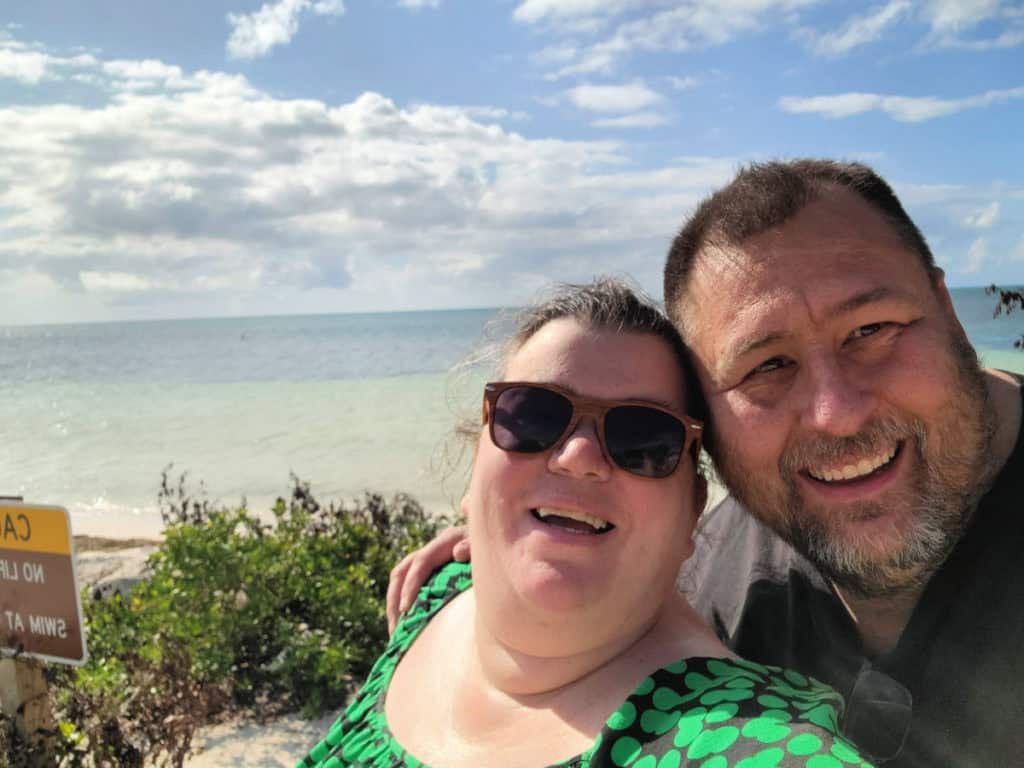 JOhn and Tammilee at Bahia Honda State Park Florida