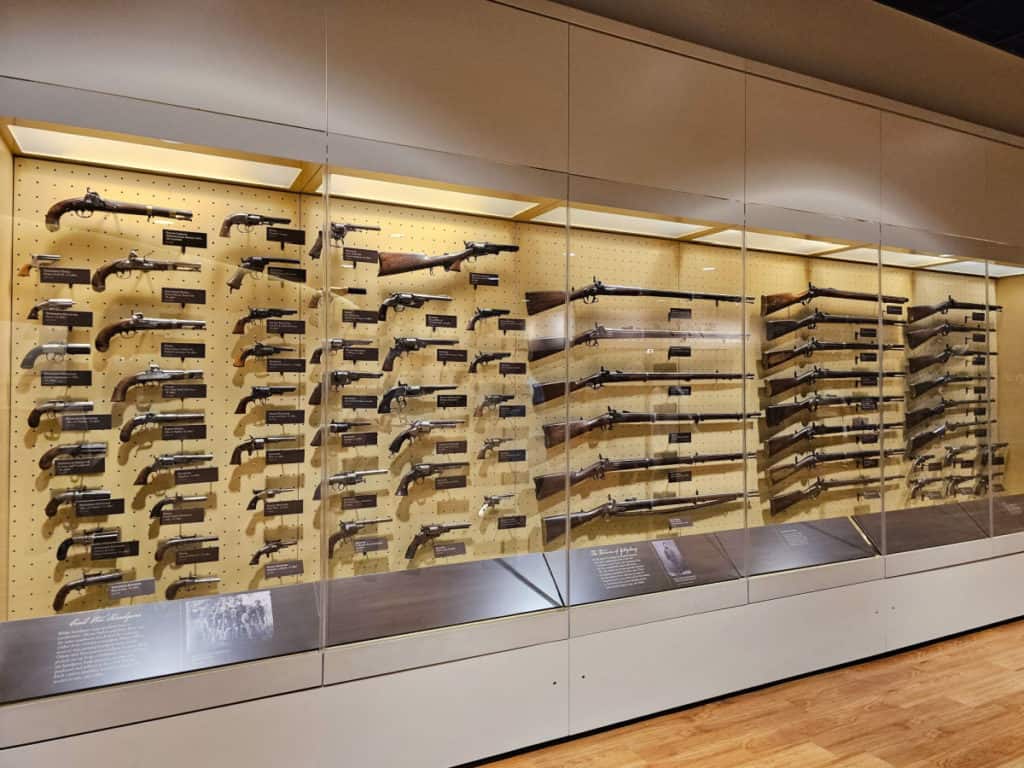 Civil War Weapons in the Gettysburg Visitor Center