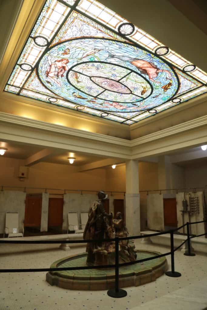 Fordyce Bathhouse Stained Glass Ceiling