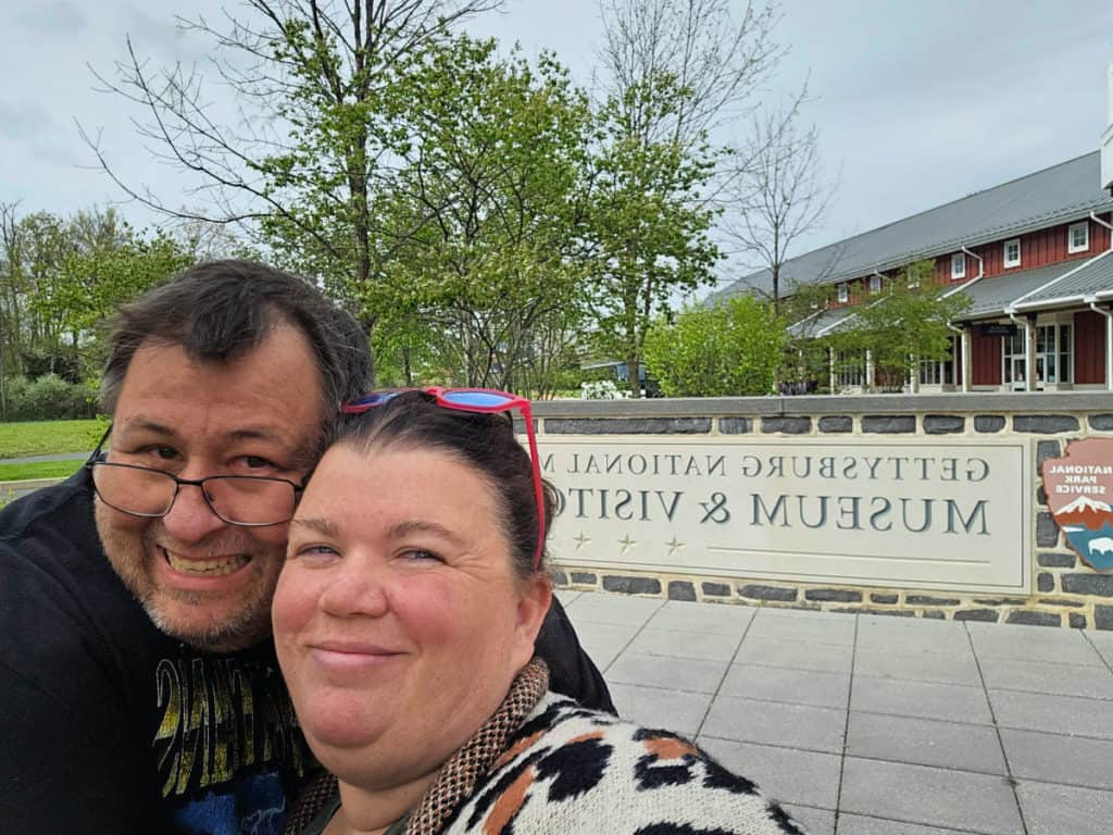 John and Tammilee at Gettysburg National Battlefield Park