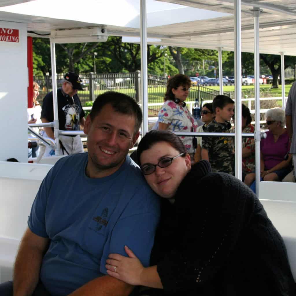 John and Tammilee at Pearl Harbor National Memorial