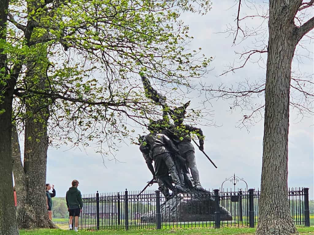 North Caroluna State Monument on Seminary Ridge Gettysburg