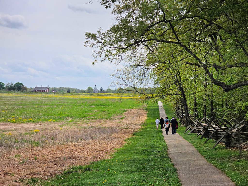 Park Visitors Exploring Gettysburg National Military Park