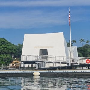 USSS Arizona Memorial at Pearl Harbor in Hawaii