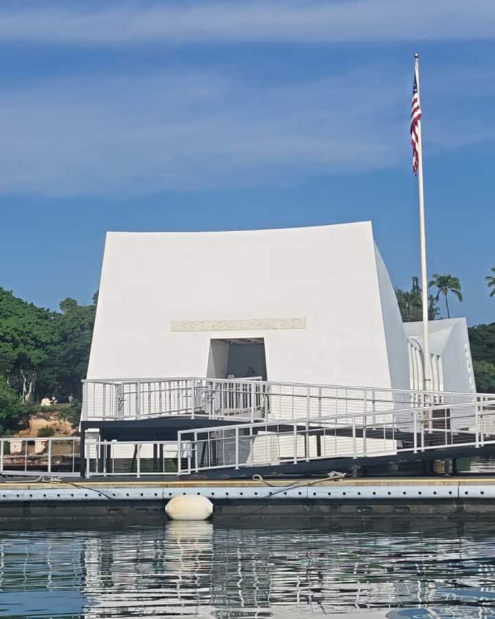 USSS Arizona Memorial at Pearl Harbor in Hawaii