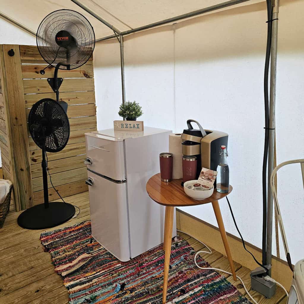 Amenities in Timberline Glamping Ten Gulf Shores Alabama