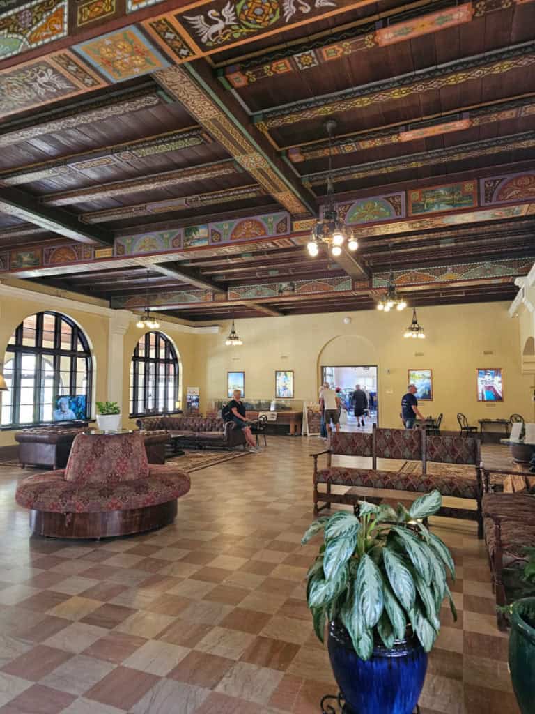 Lobby at The Lodge at Wakulla Springs