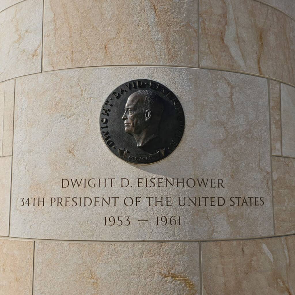 Commemorative Plaque at Dwight D Eisenhower Memorial