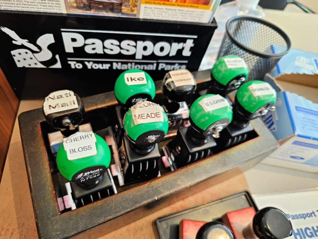 Passport Stamps at Eisenhower Memorial