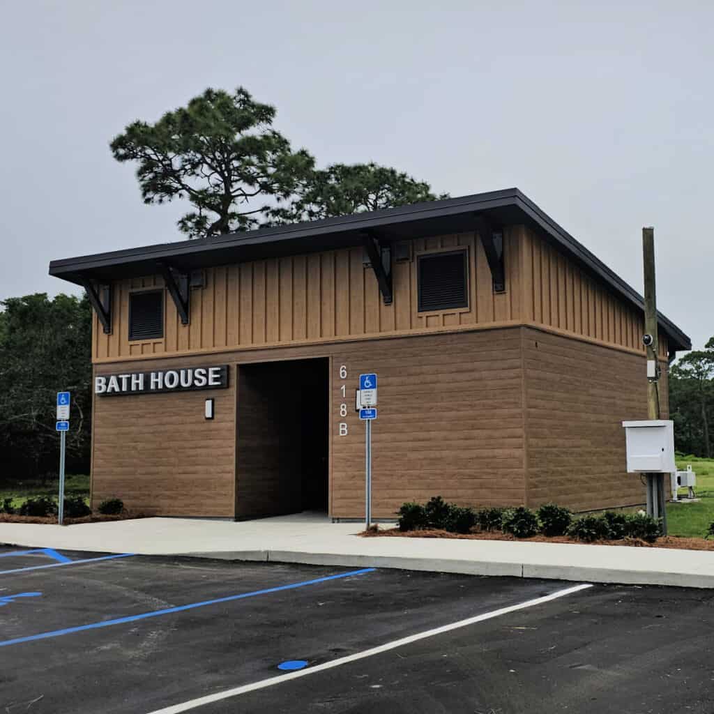 Bathhouse at RV Resort at Gulf State Park