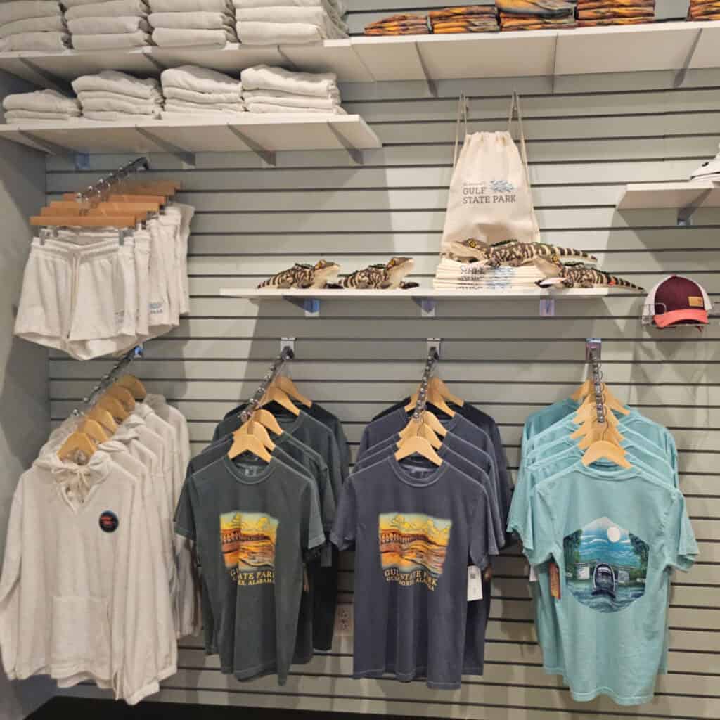Gift Shop at the clubhouse at the Executive RV campground in Gulf State Park