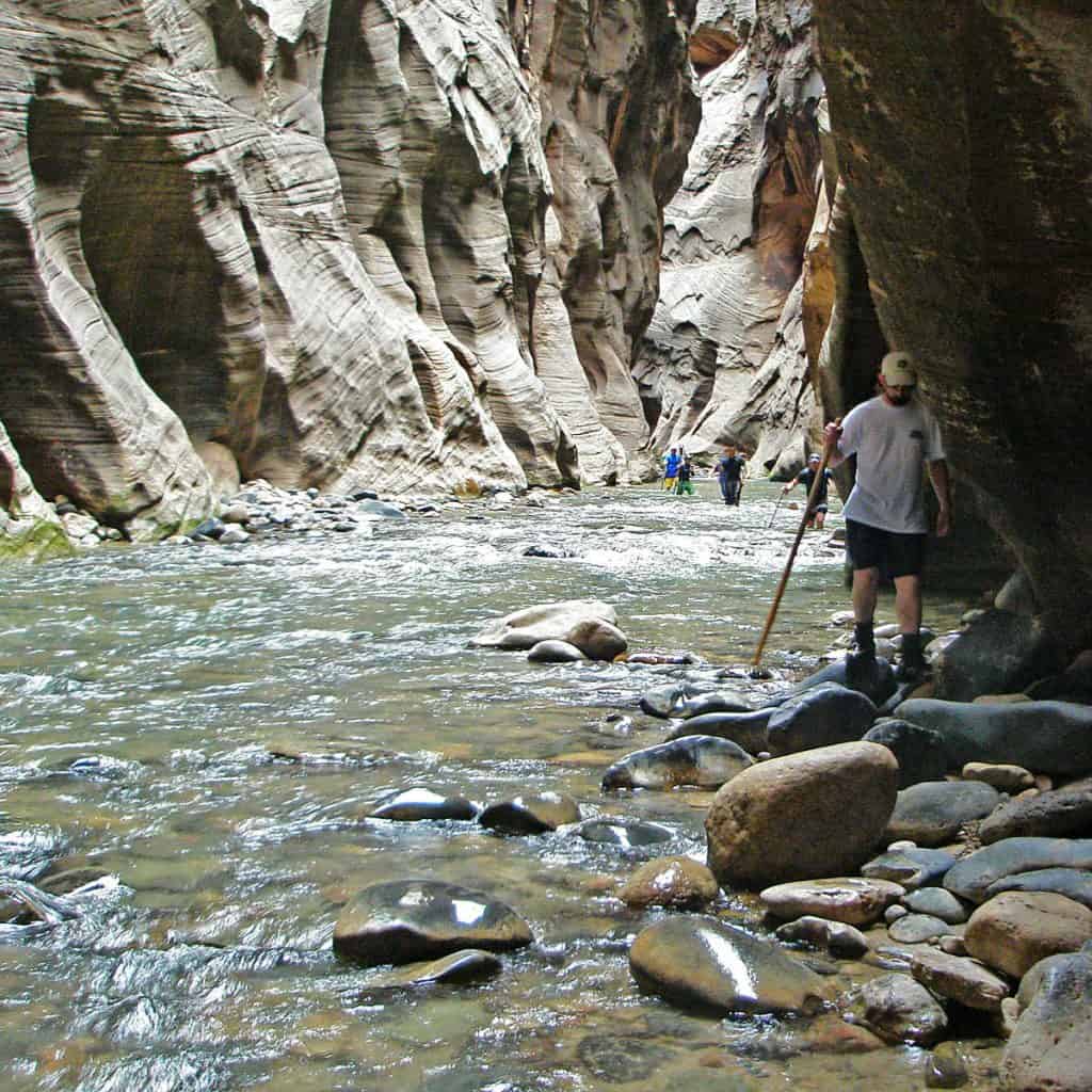 Hiking the Narrows Zion National Park Utah
