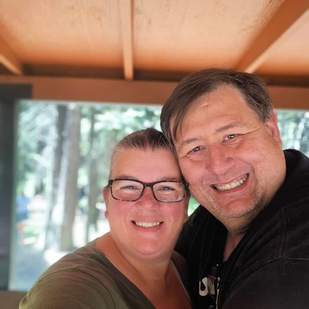 John and Tammilee on the Yosemite Mountain Sugar Pine Railroad