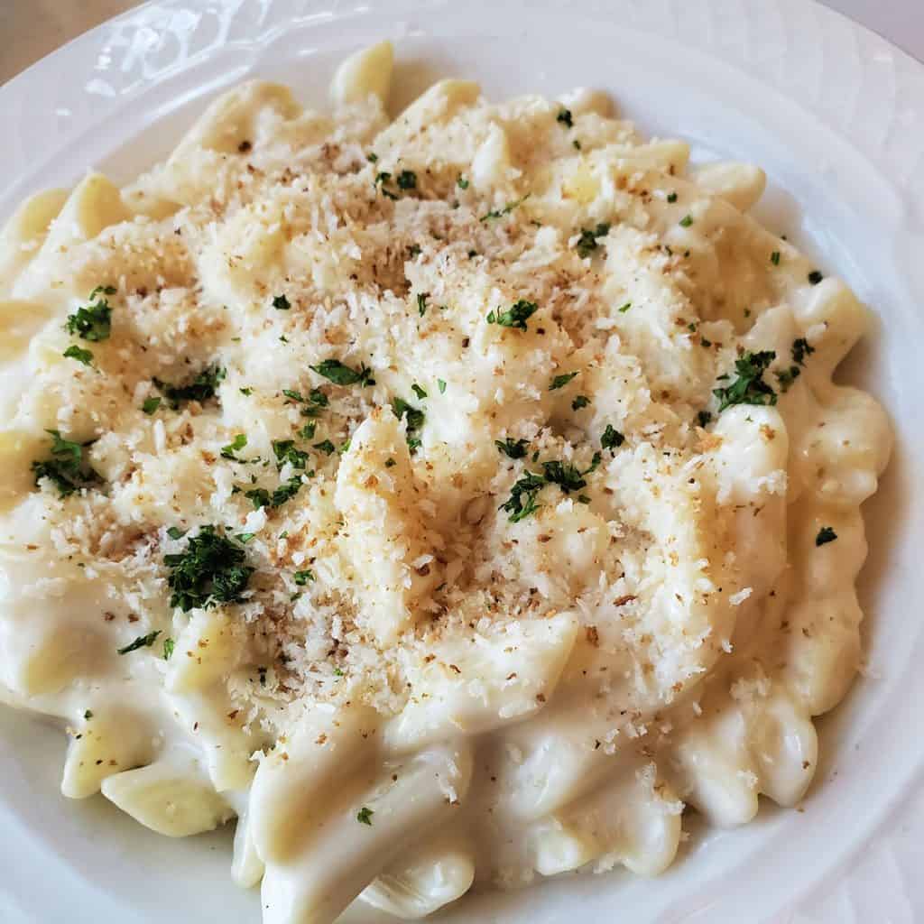 Macaroni and Cheese at Mammoth Hotel Dining Room, Yellowstone National Park