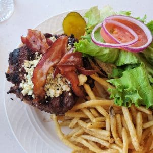 Western Bison Burger at Mammoth Dining Room